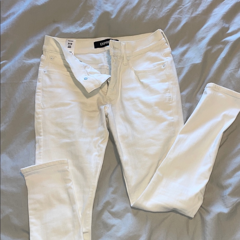 Express White Skinny Jeans